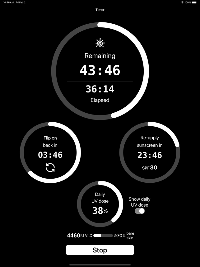 ‎Sola: Sun UV & Vitamin D Timer Capture d'écran