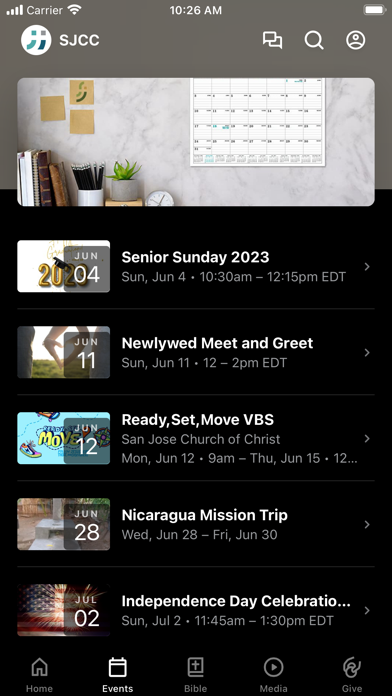 San Jose Church of Christ Screenshot