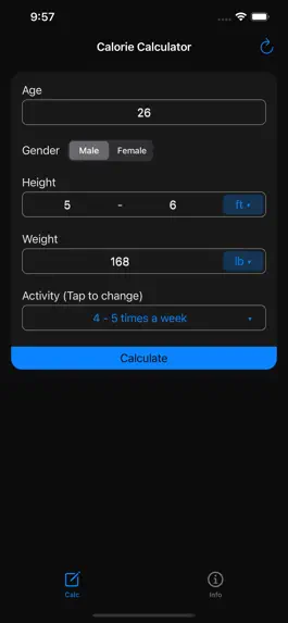 Game screenshot Calorie Calculator - TDEE Calc hack