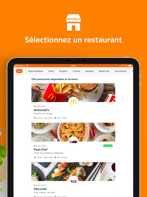 Screenshot #5 pour Just Eat FR - Livraison Repas