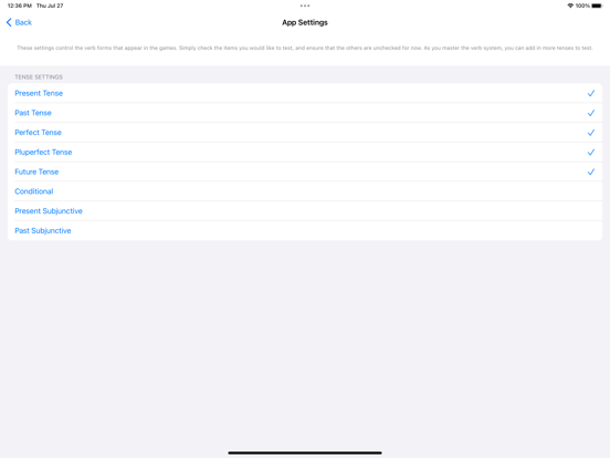 Dutch Verb Blitz iPad app afbeelding 9