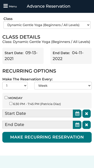 Dream Yoga Studio Screenshot