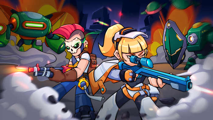 Metal Shooter Gun and Run