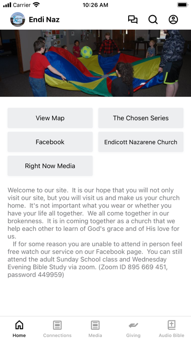 Endicott Nazarene Church Screenshot