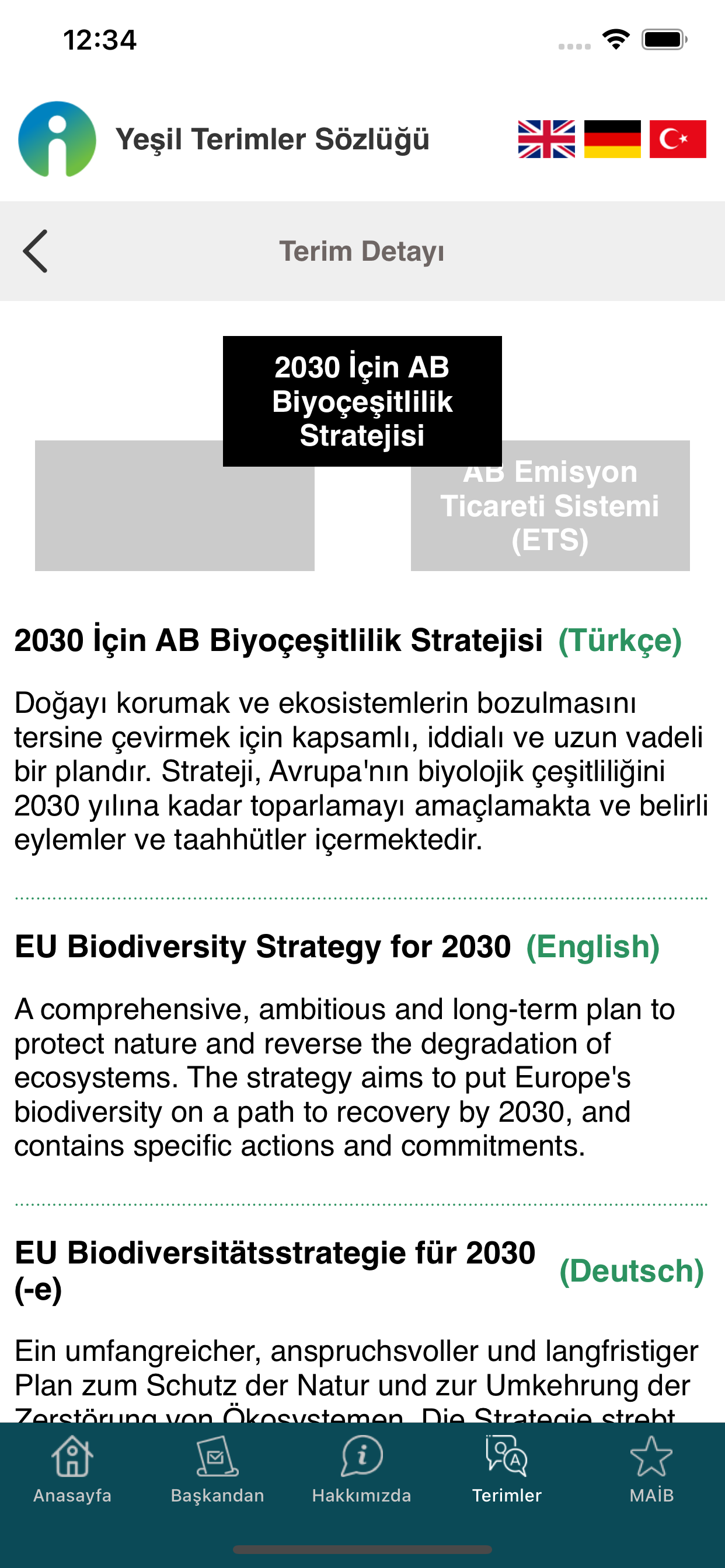 Green Glossary