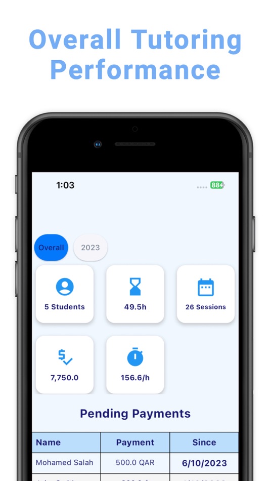 #1. Tutoring Tracker (iOS) بواسطة: Mohamad Hassan Hijab
