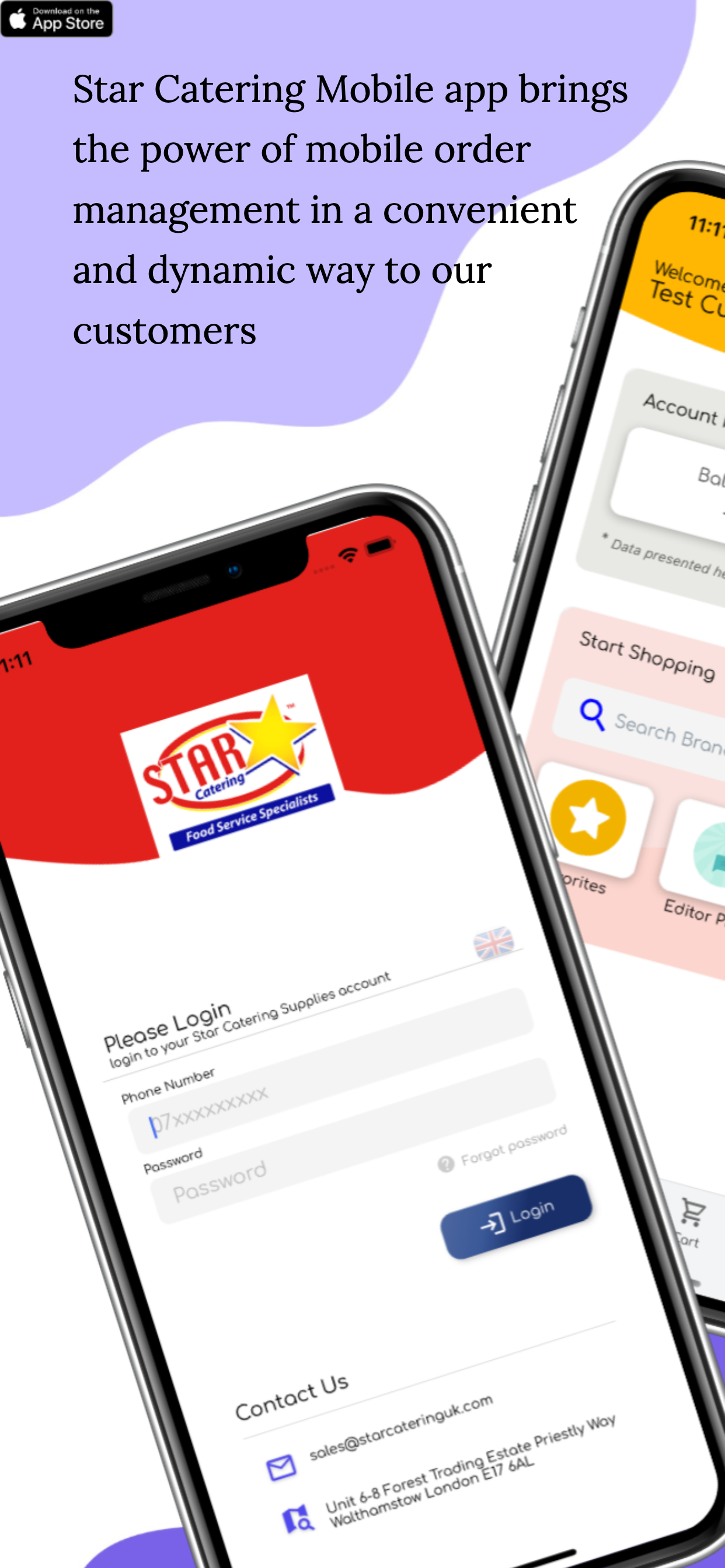 Star Catering App