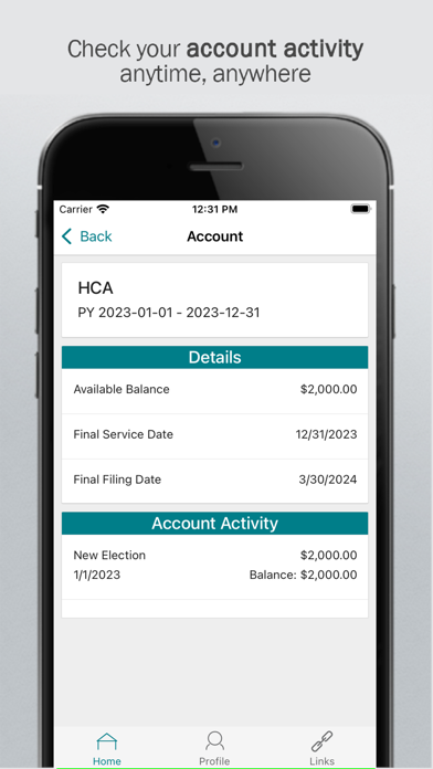 Consumer Accounts with UMR Screenshot