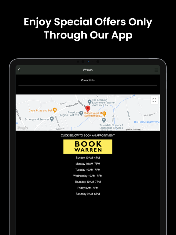 Urban Style Barber Shop iPad screenshot 2 - Lifestyle app