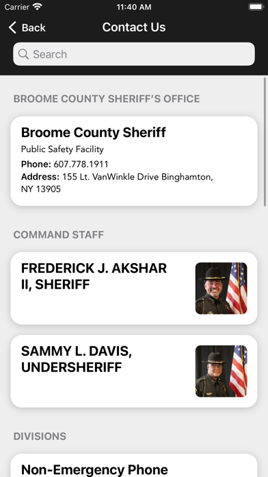 Broome County Sheriff Screenshot