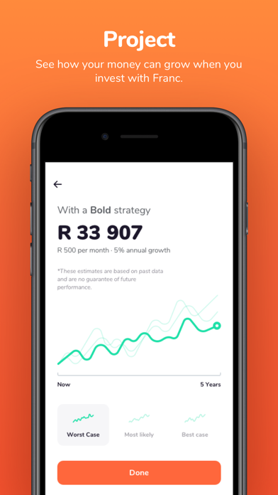 Franc Investment App Screenshot