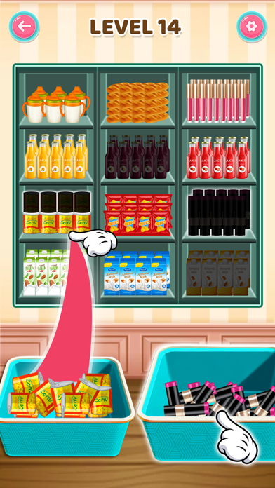 Fill the Shelves Organize Game Screenshot