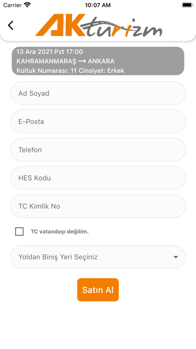 Ak Turizm Screenshot