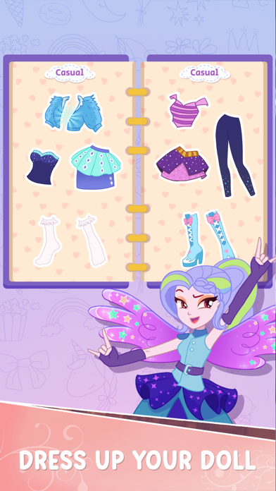 Paper Doll Dress Up Diary Screenshot