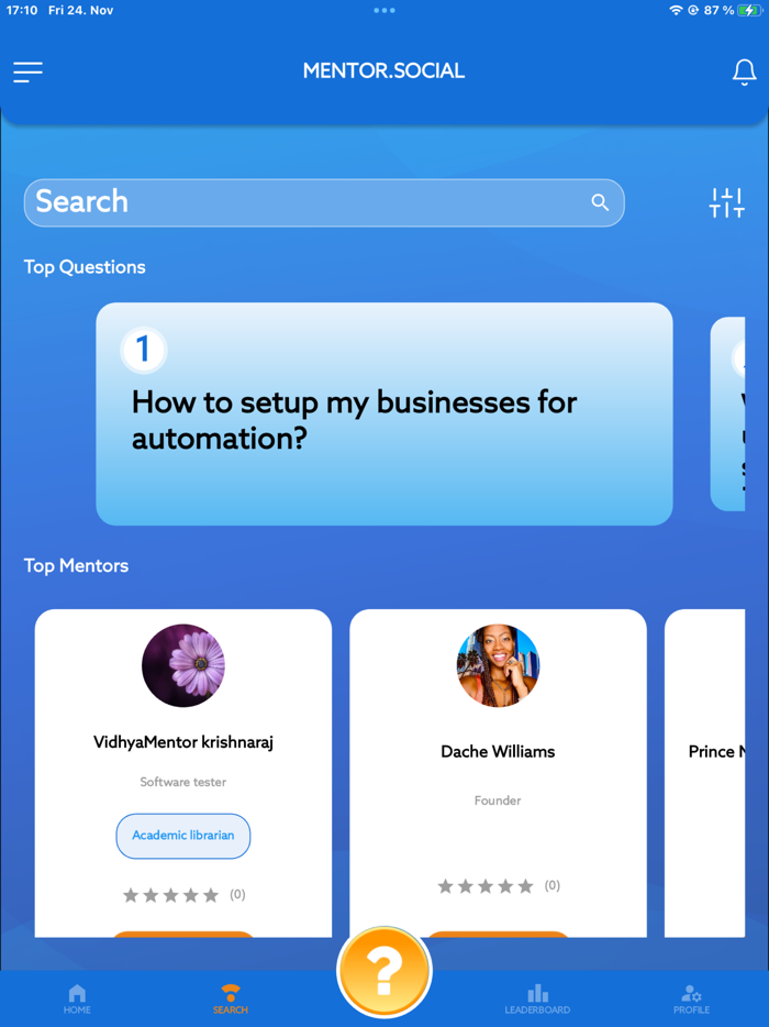 Mentor Social Mentor App