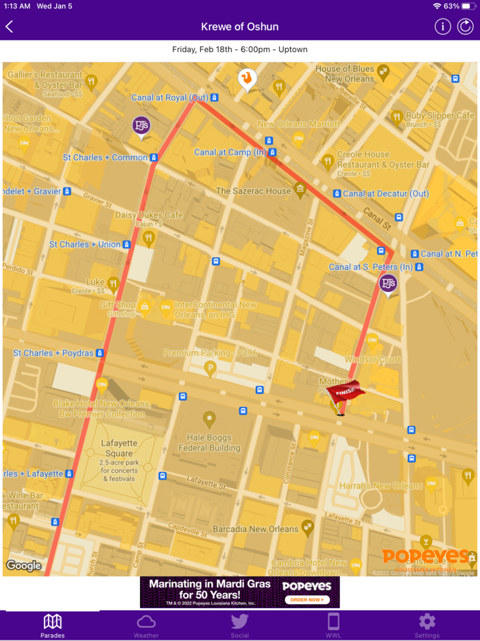 WWL Mardi Gras Parade Tracker