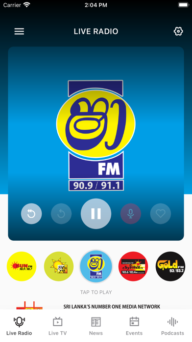 Screenshot #1 pour ShaaFM Mobile