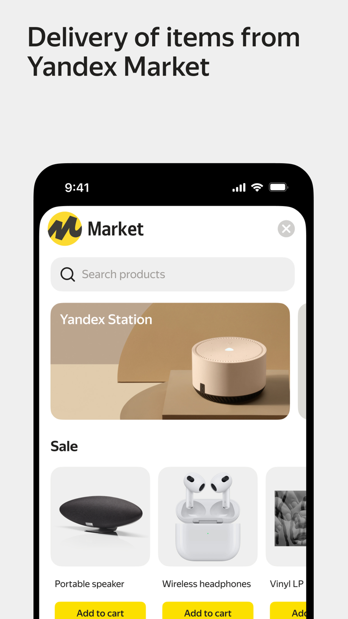 Yandex Go — taxi and delivery