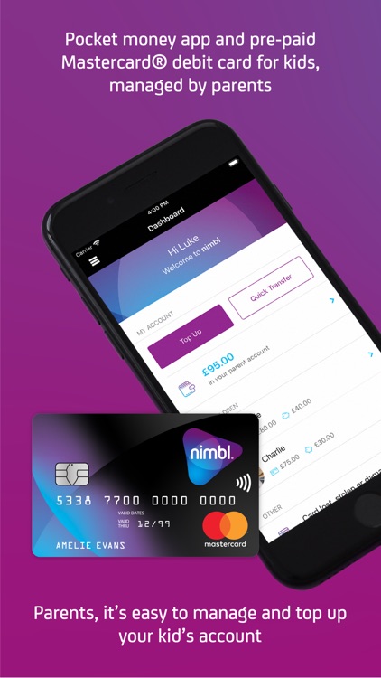 nimbl: Pocket Money App & Card