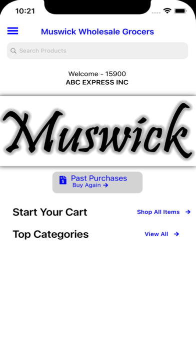 Muswick Wholesale Grocers Screenshot