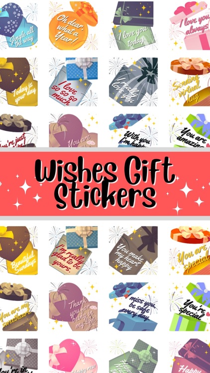 wishes gift stickers