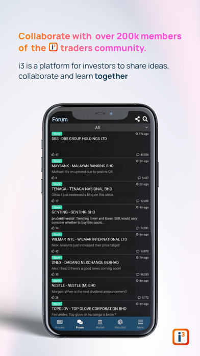 I3investor Screenshot