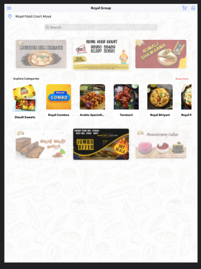 Royal Sweets and Food Courts