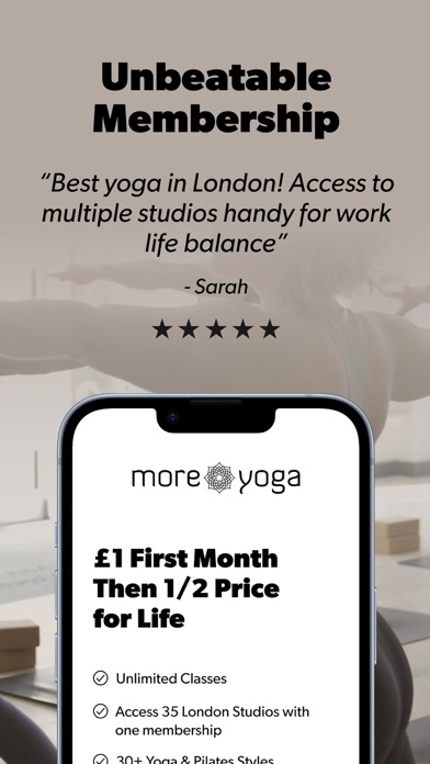 MoreYoga London Yoga Studios Screenshot