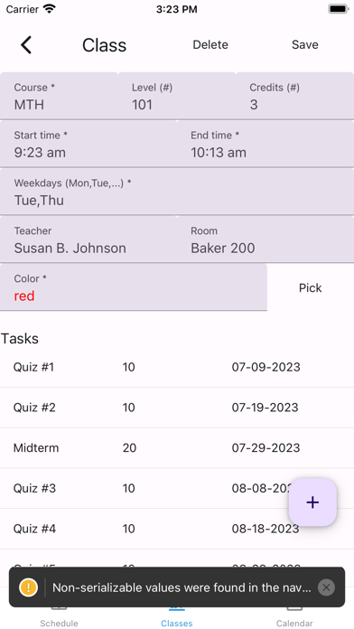 School Planner - HFT Screenshot
