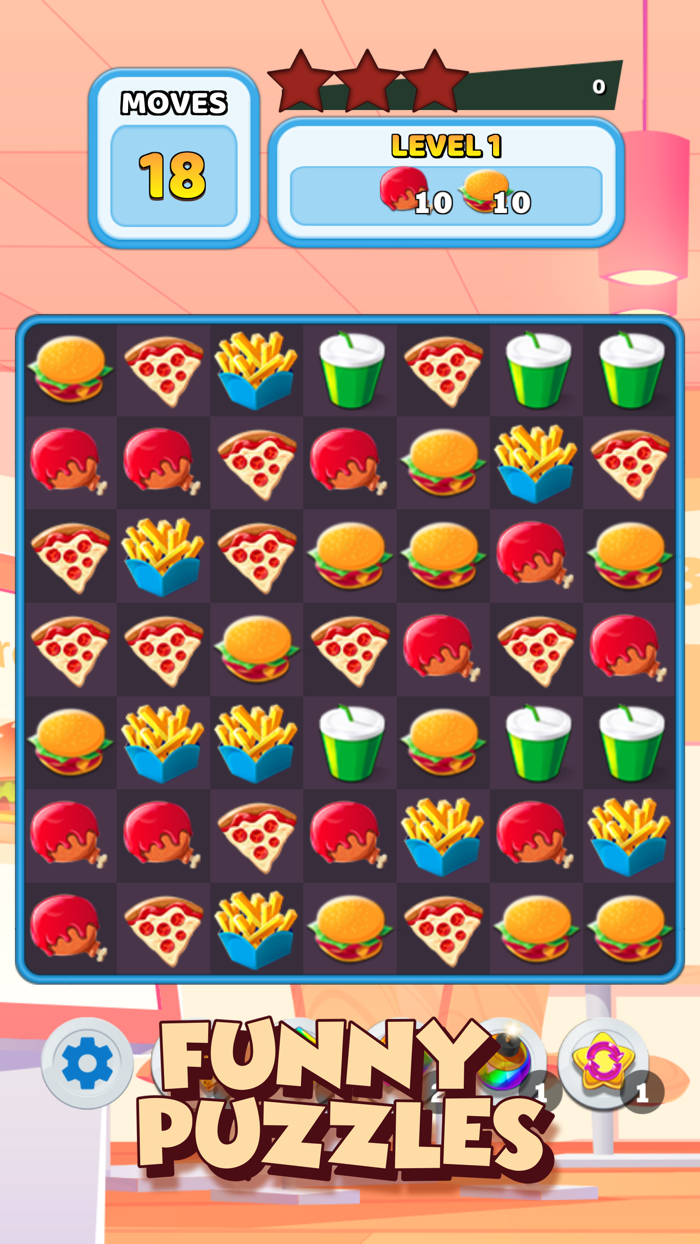 Crush The Burger  Match 3