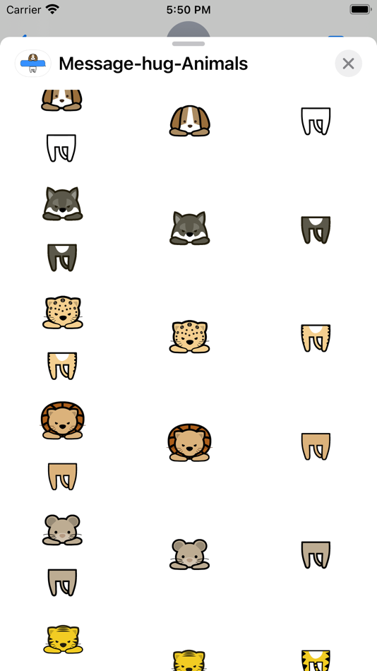 #2. Message hug Animals (iOS) 由: kazuya fujinami