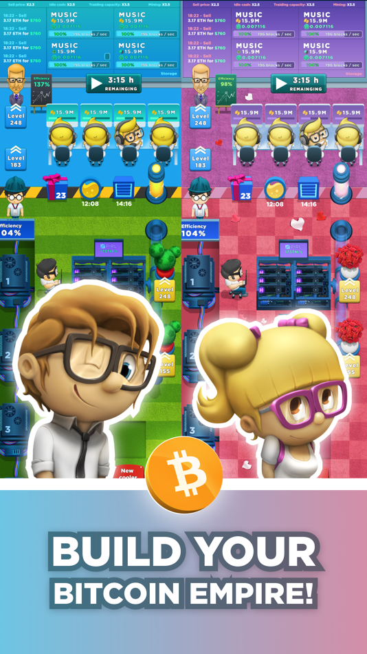 #2. Crypto Miner: Bitcoin Factory (iOS) Podle: Hora Games Limited