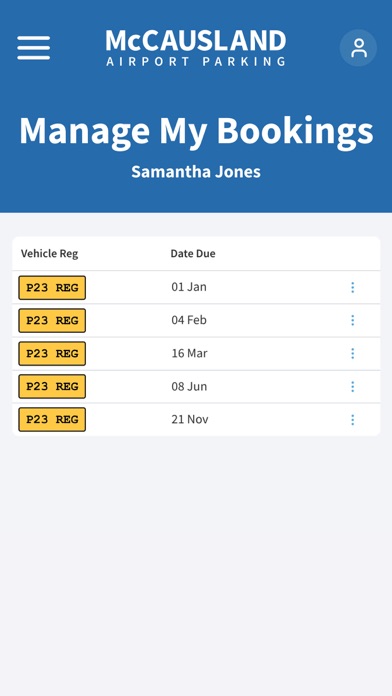 McCausland Airport Parking Screenshot