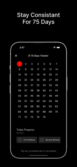 Game screenshot 75 days tracker mod apk
