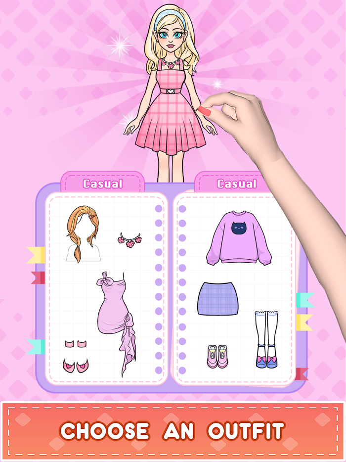 DIY Paper Doll Dress Up Diary