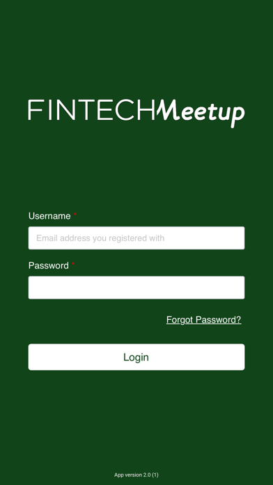 Fintech Meetup Screenshot