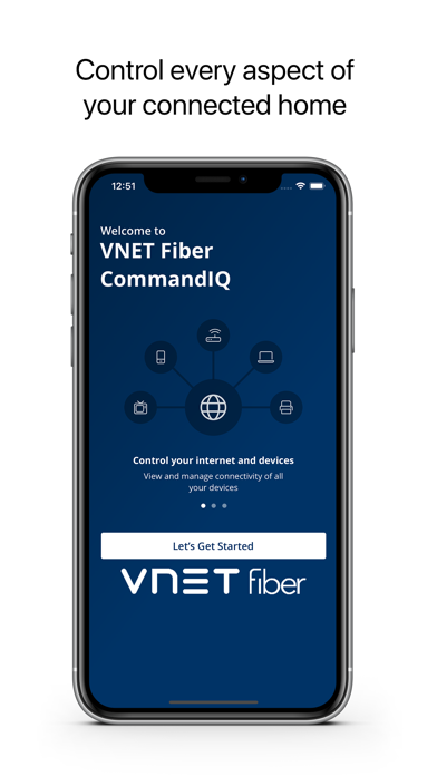 VNET Fiber CommandIQ Screenshot