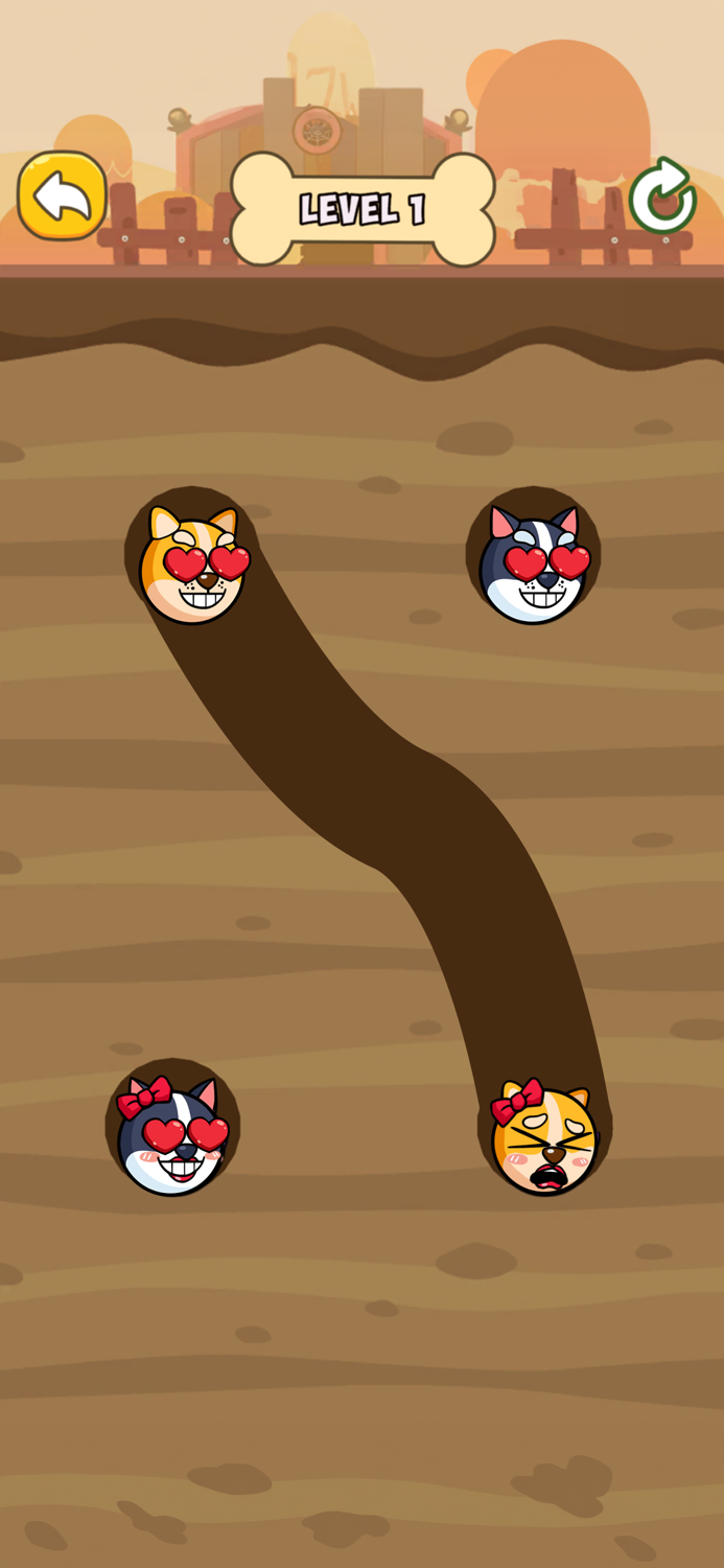 Doge Puzzle Draw Love Lines