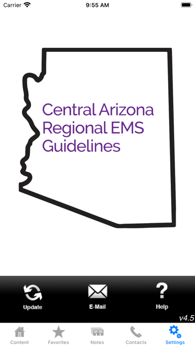 Central Arizona EMS Guidelines Screenshot