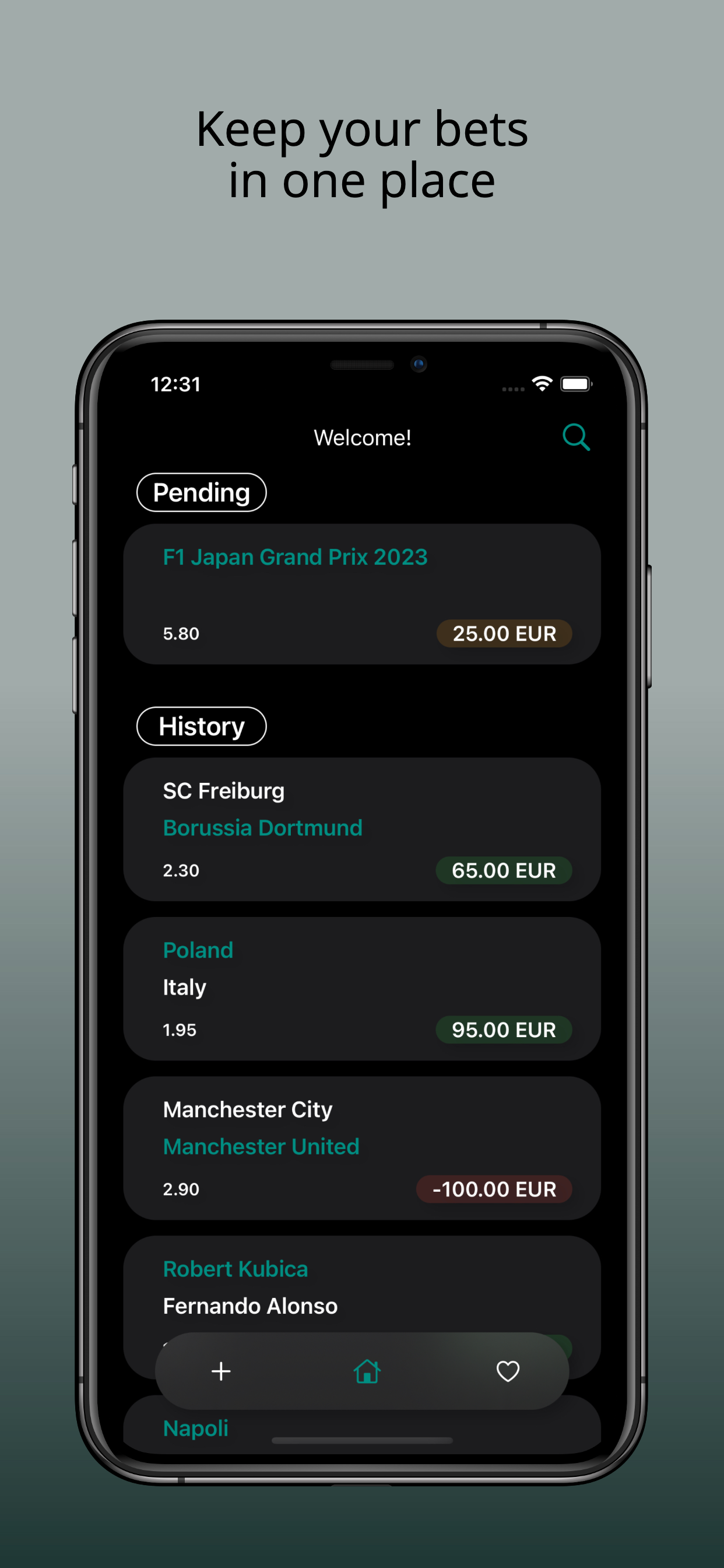BetTracker - bets analyzer