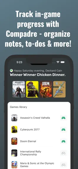 Game screenshot Compadre - Game Notes & Todos mod apk