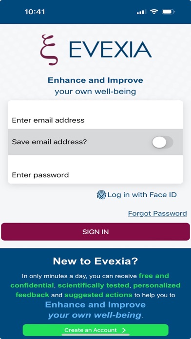 UTSW Evexia Screenshot