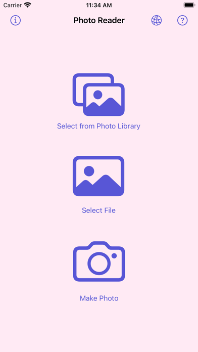 Photo Reader Screenshot