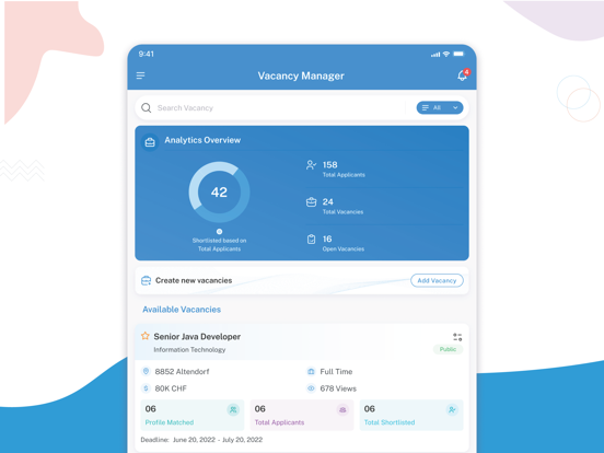 jobdesk® iPad screenshot 2 - Business app