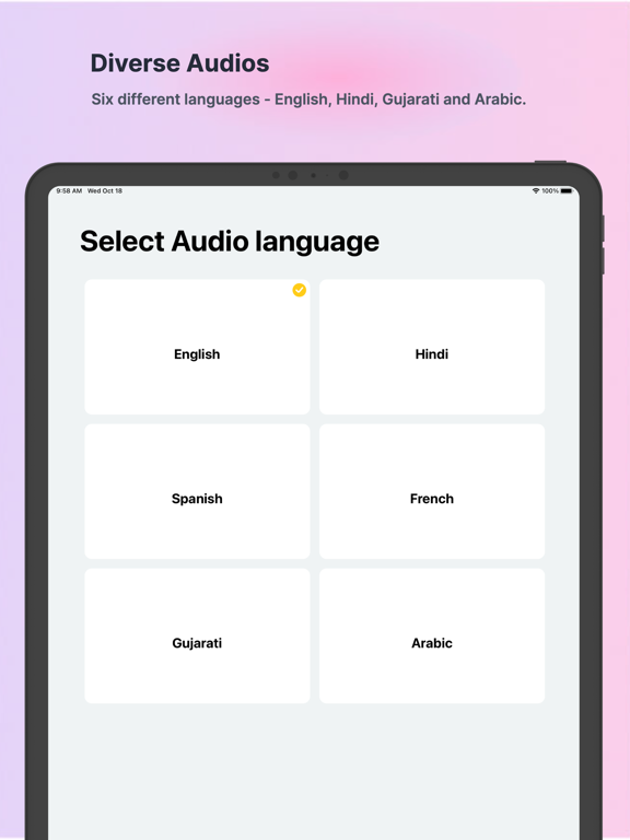 Bhagwat Geeta Audio iPad screenshot 3 - Lifestyle app