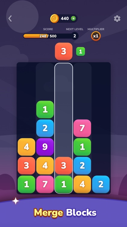 Merge Blocks: Number Puzzle