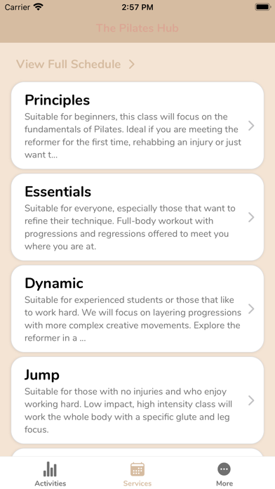 The Pilates Hub Screenshot