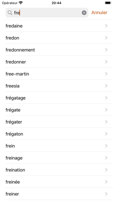 Screenshot #2 pour Dictionnaire de français TLFi