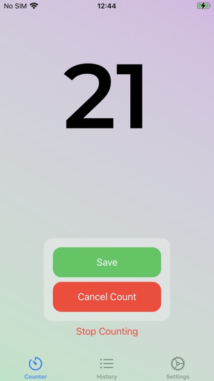 Shape: Push Up Auto Counter