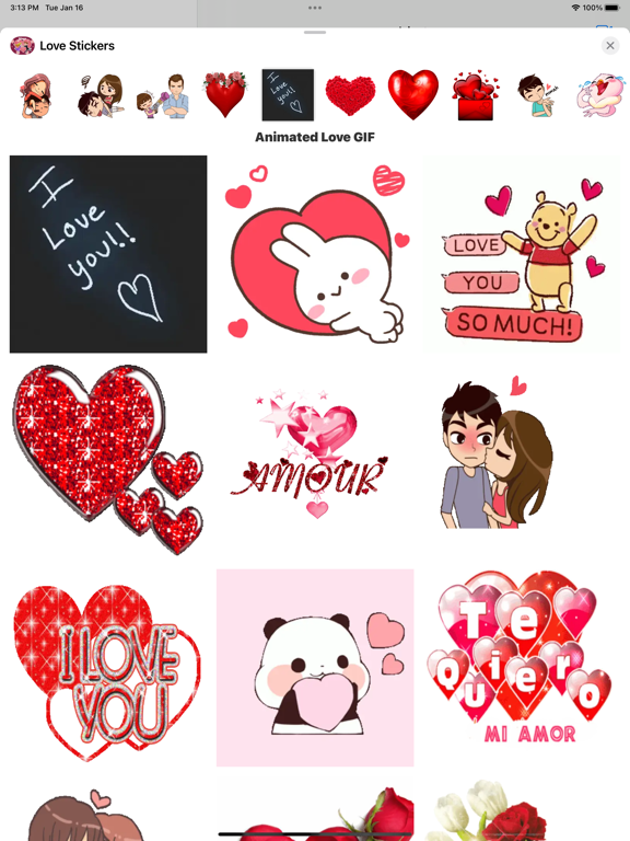 Screenshot #5 pour Love Expression Stickers